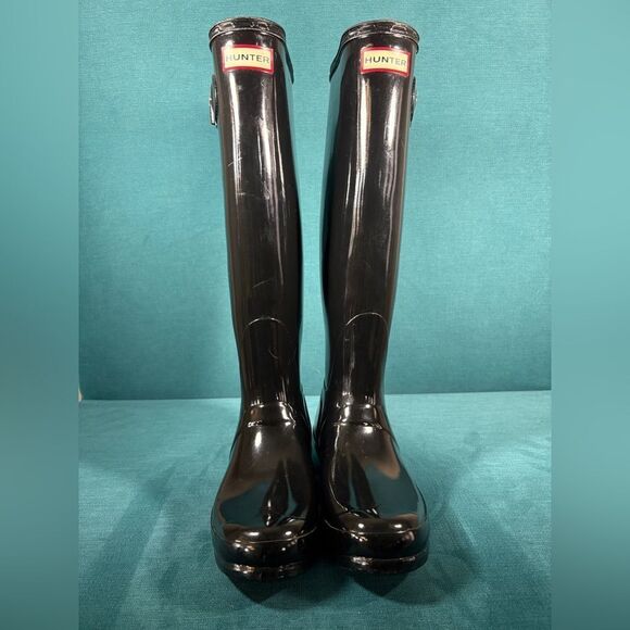 Size 8 - Women’s Hunter High Black Boots - Picture 3 of 7